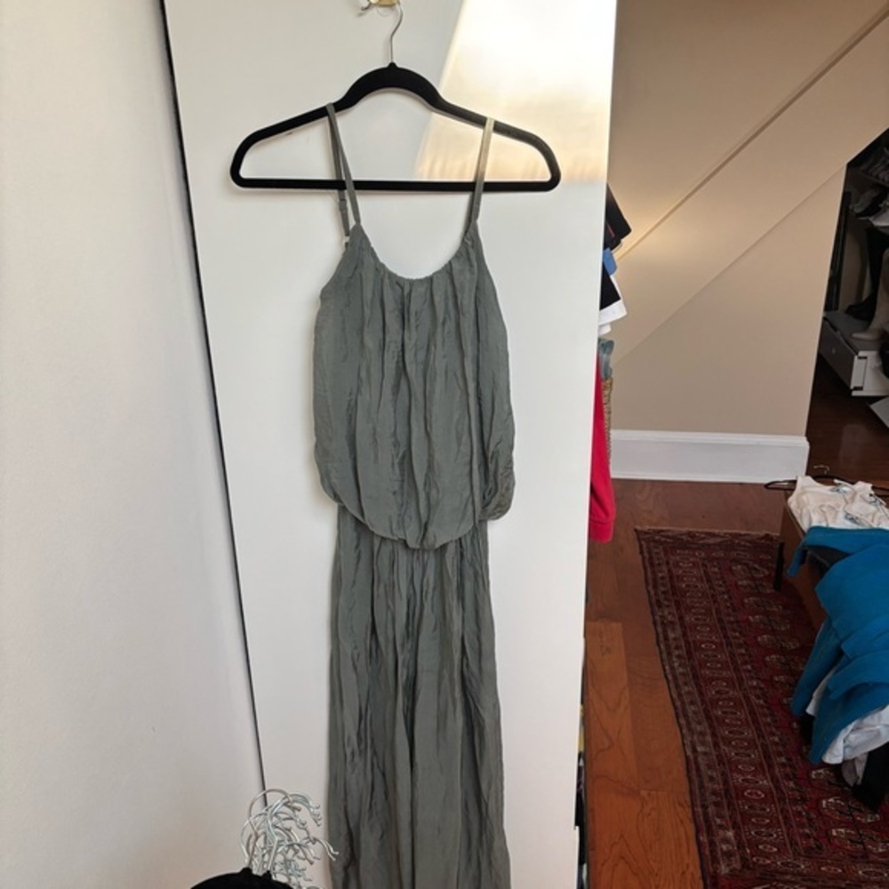 Elegant Gray Maxi Dress